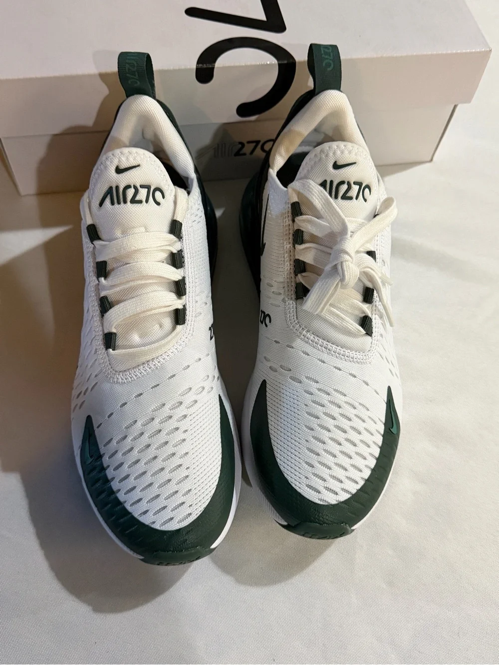 Nike Air Max 270 Bi Coastal Women’s Sneakers - White/ Vintage Green